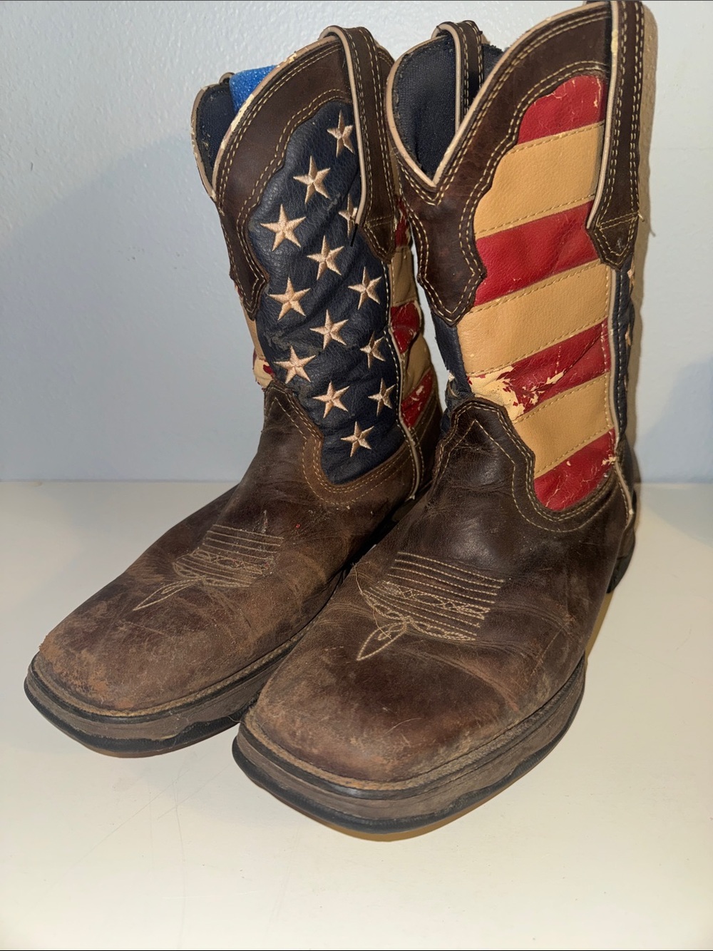 Durango Lady Rebel Patriotic Western Flag Boots 1.25” Heel Woman’s 9.5